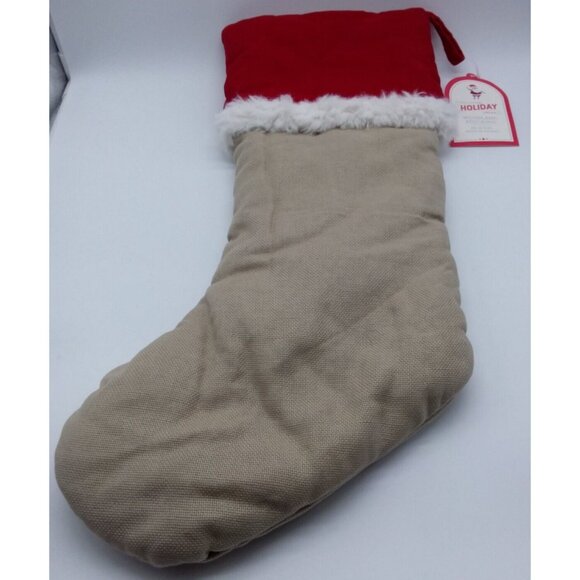 Pottery Barn Kids Addison Woodland Bear Stocking Holiday Christmas Quilted Xmas - Picture 5 of 10